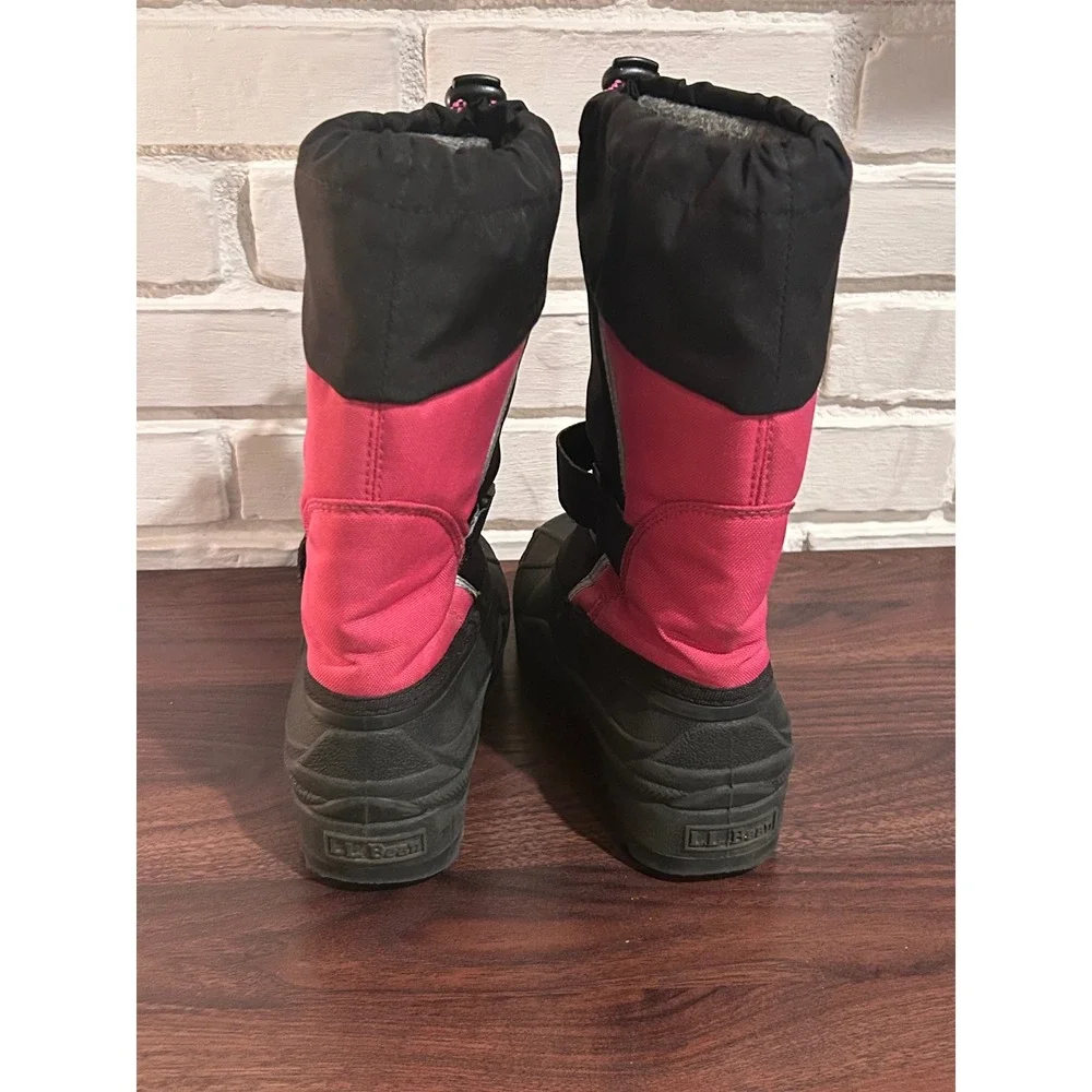 LL Bean Girls Northwoods Snow Boots Pink Black Waterproof Insulated •2• Gorpcore